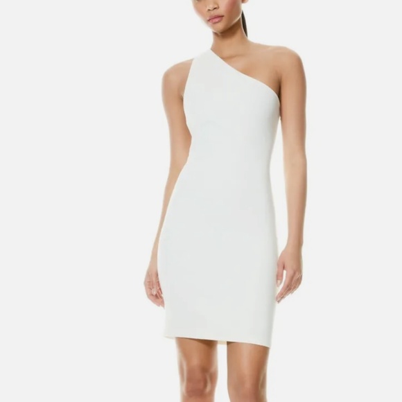 NWT Alice + Olivia Rosia One Shoulder Dress - Picture 1 of 6